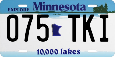 MN license plate 075TKI