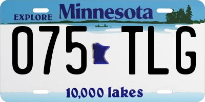 MN license plate 075TLG