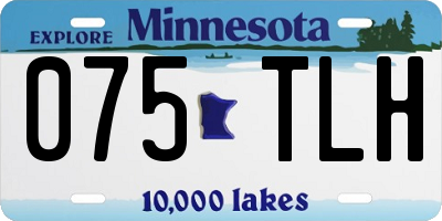 MN license plate 075TLH