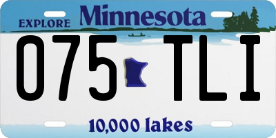 MN license plate 075TLI