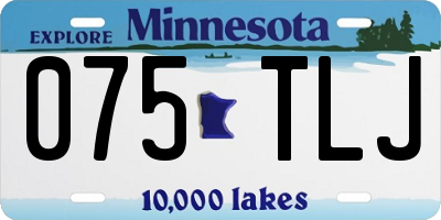 MN license plate 075TLJ