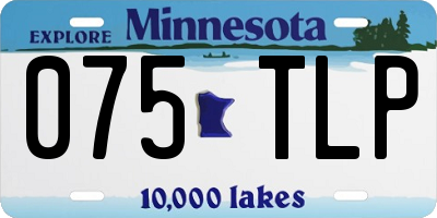 MN license plate 075TLP