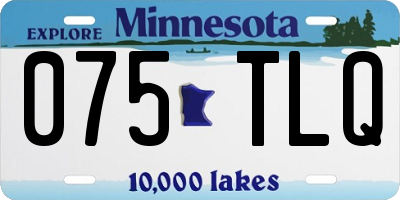 MN license plate 075TLQ