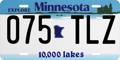 MN license plate 075TLZ