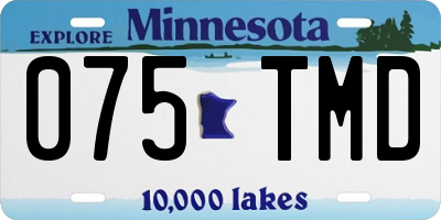 MN license plate 075TMD