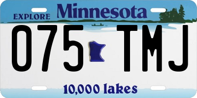MN license plate 075TMJ