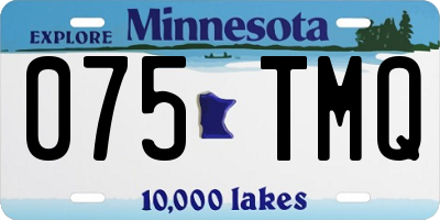 MN license plate 075TMQ
