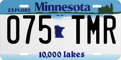 MN license plate 075TMR