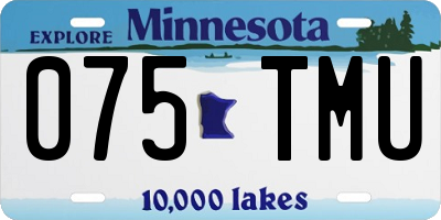 MN license plate 075TMU