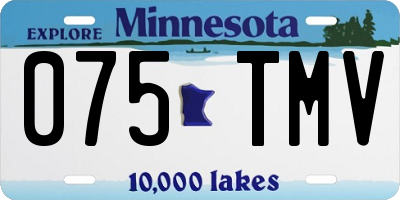 MN license plate 075TMV