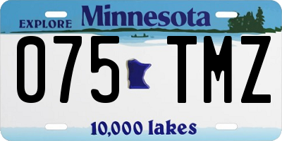 MN license plate 075TMZ