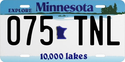 MN license plate 075TNL