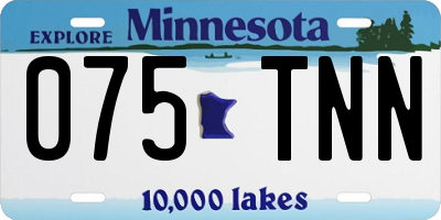MN license plate 075TNN