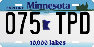 MN license plate 075TPD