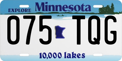 MN license plate 075TQG