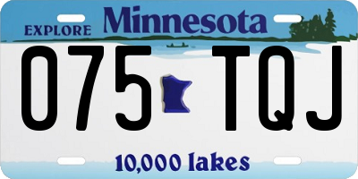 MN license plate 075TQJ