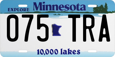 MN license plate 075TRA
