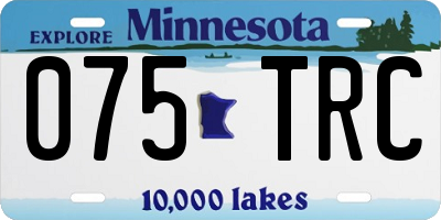 MN license plate 075TRC