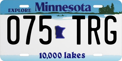 MN license plate 075TRG
