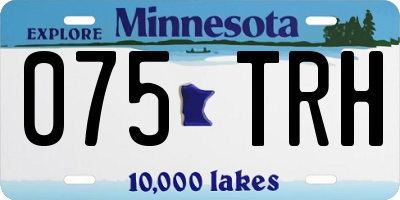 MN license plate 075TRH