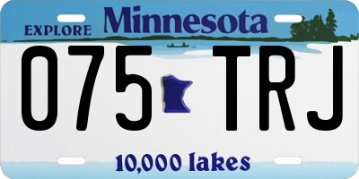 MN license plate 075TRJ