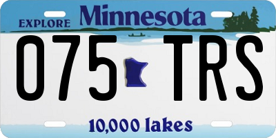 MN license plate 075TRS