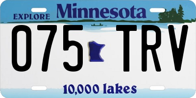 MN license plate 075TRV