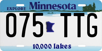 MN license plate 075TTG