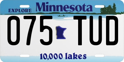MN license plate 075TUD