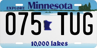 MN license plate 075TUG