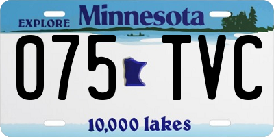MN license plate 075TVC