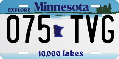MN license plate 075TVG