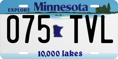 MN license plate 075TVL