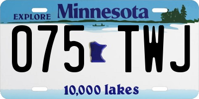 MN license plate 075TWJ