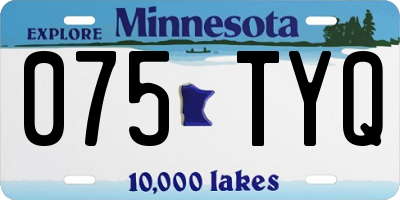MN license plate 075TYQ