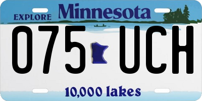 MN license plate 075UCH