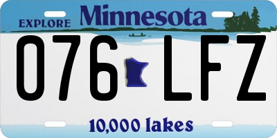 MN license plate 076LFZ
