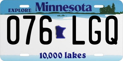 MN license plate 076LGQ