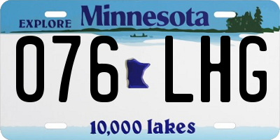 MN license plate 076LHG