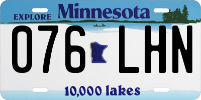MN license plate 076LHN