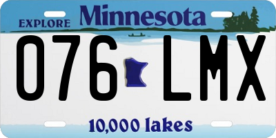MN license plate 076LMX