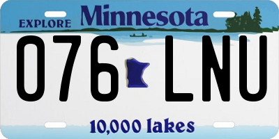 MN license plate 076LNU