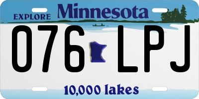 MN license plate 076LPJ