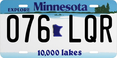MN license plate 076LQR