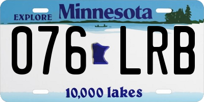 MN license plate 076LRB