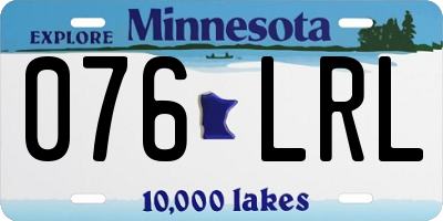 MN license plate 076LRL