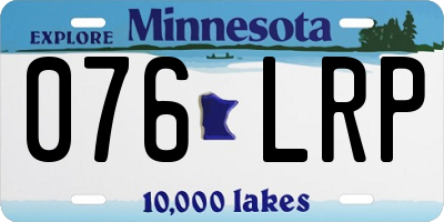 MN license plate 076LRP
