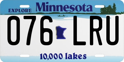 MN license plate 076LRU