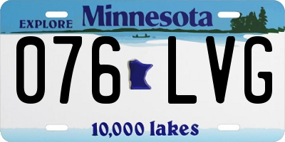 MN license plate 076LVG