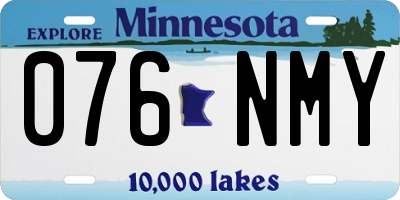 MN license plate 076NMY